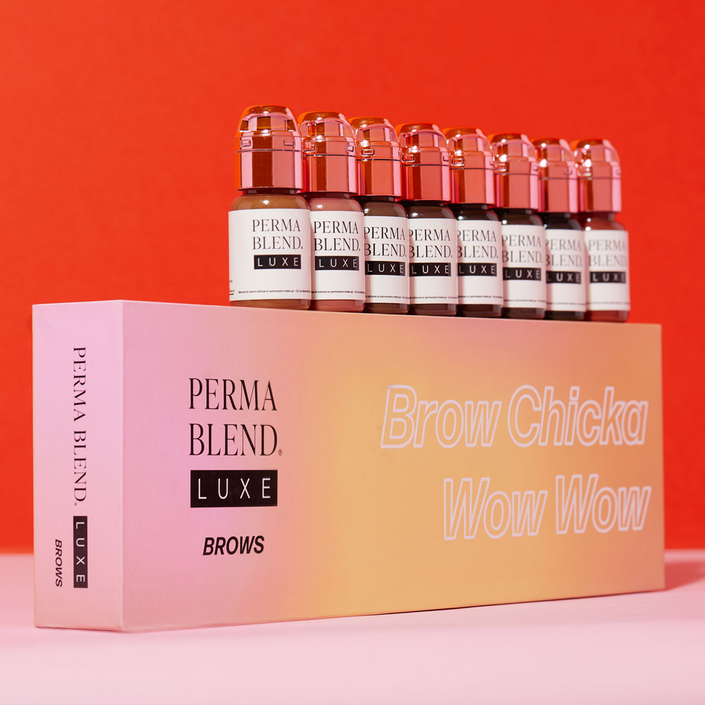 Luxe Brow Chicka Wow Wow Brow Set — Luxe Perma Blend — 8 1/2oz Bottles