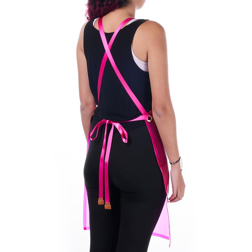 Saferly Vinyl Apron — Pink