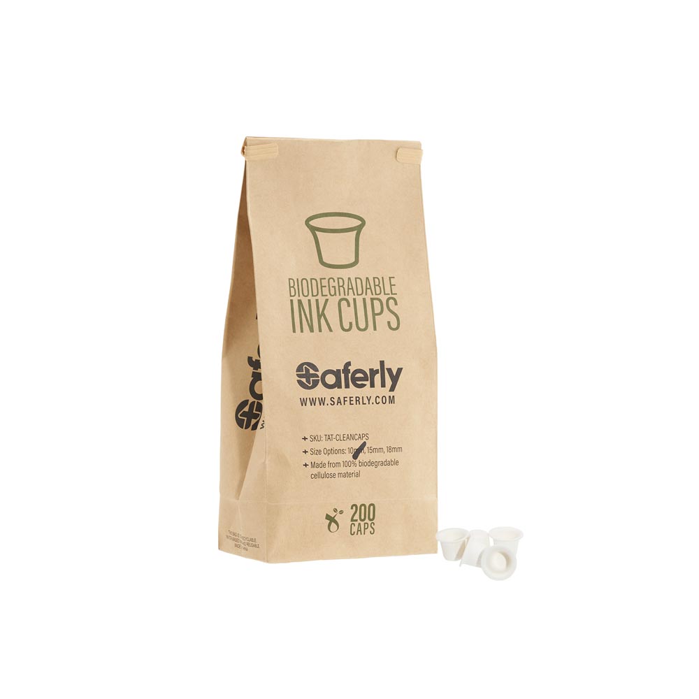  Biodegradable Pigment/ Ink Cups - Bag of 200 - Saferly Clean Caps