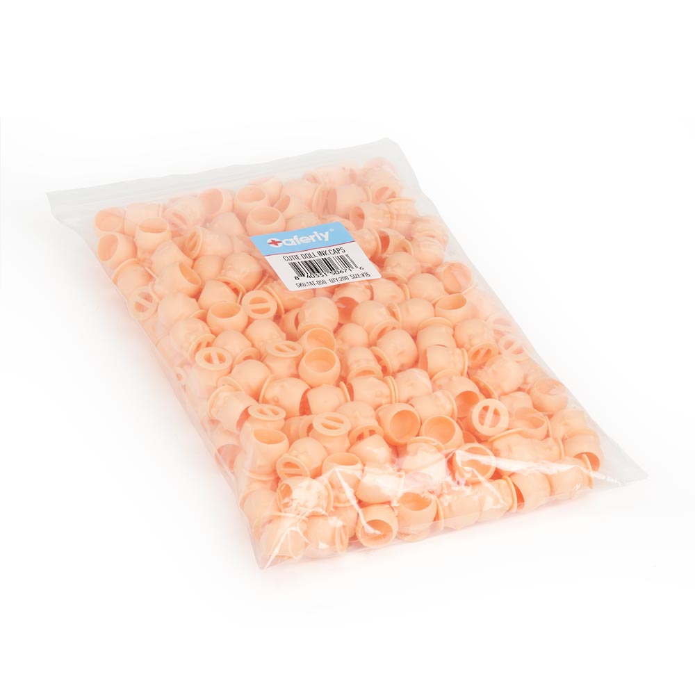  Saferly Cutie Doll Head Ink Caps — Size #16 (Large) — Bag of 200