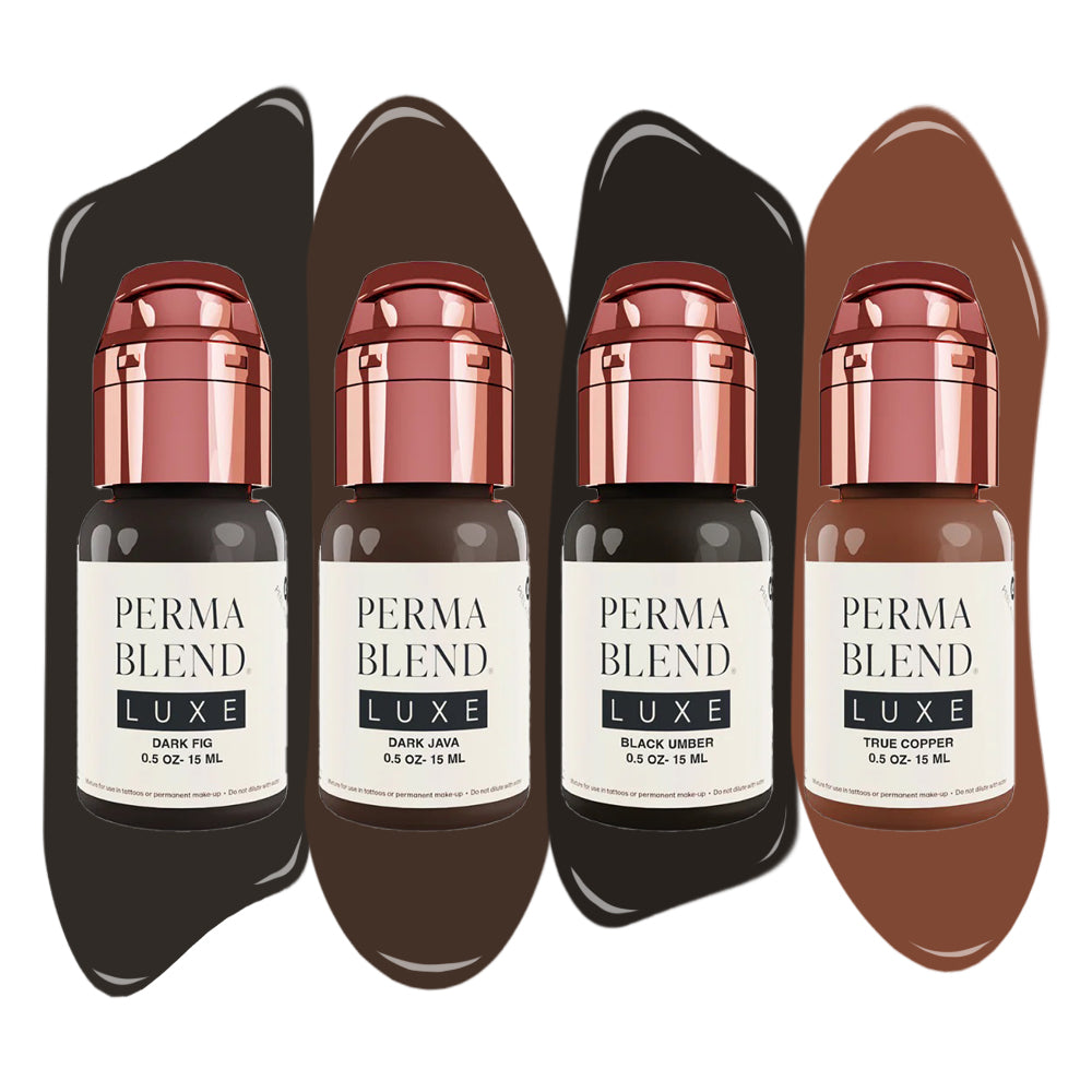  Dark Eyebrow Mini Set – Perma Blend – 4 1/2oz Bottles