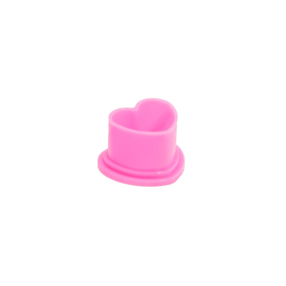 Saferly Heart Ink Caps — Bag of 500 — Pick Color and Size