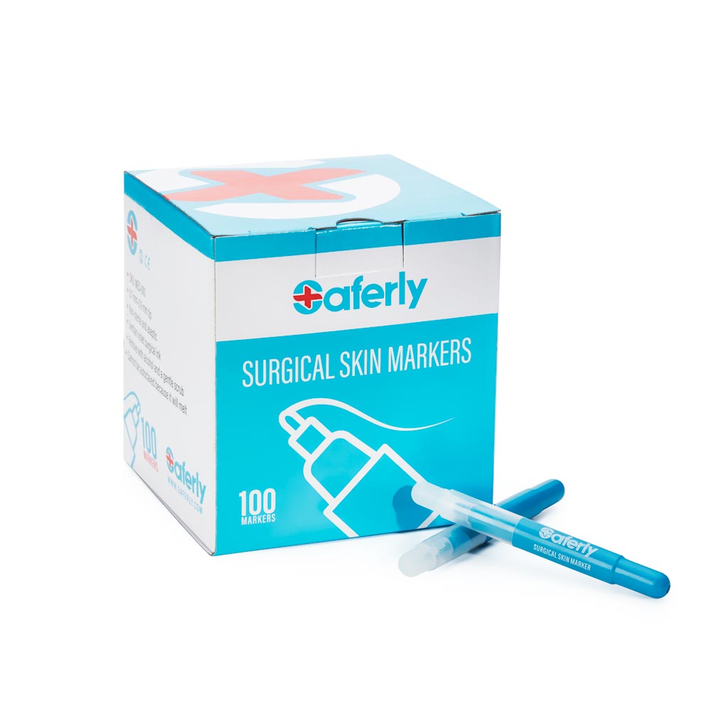  Saferly Ultra Fine Tip Surgical Skin Marker — Mini Max Marker — Price Per 1 or Case of 100