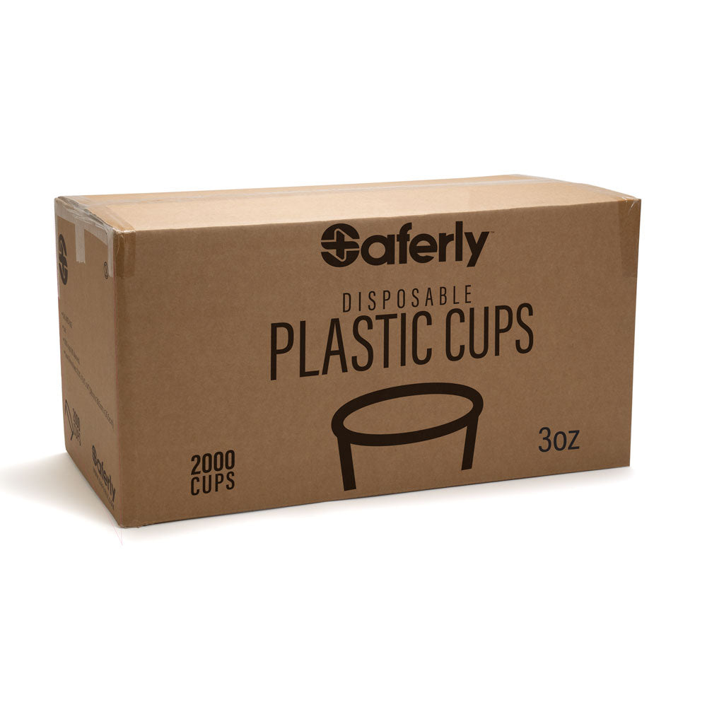  Saferly 3oz Disposable Plastic Rinse Cups