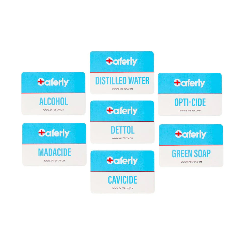  Saferly Bottle Labels — Pack of 5 — Pick Label