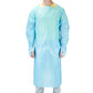  Saferly Disposable Blue Medical Gowns — Box of 10