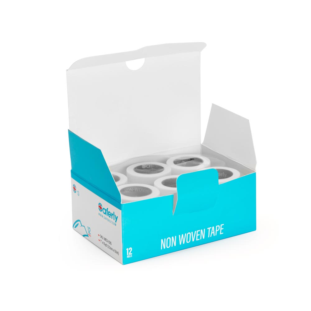  Saferly Non-Woven Paper Medical Cloth Tape — 1"