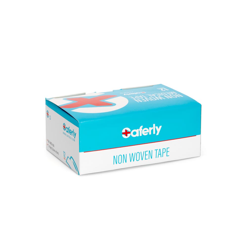  Saferly Non-Woven Paper Medical Cloth Tape — 1"