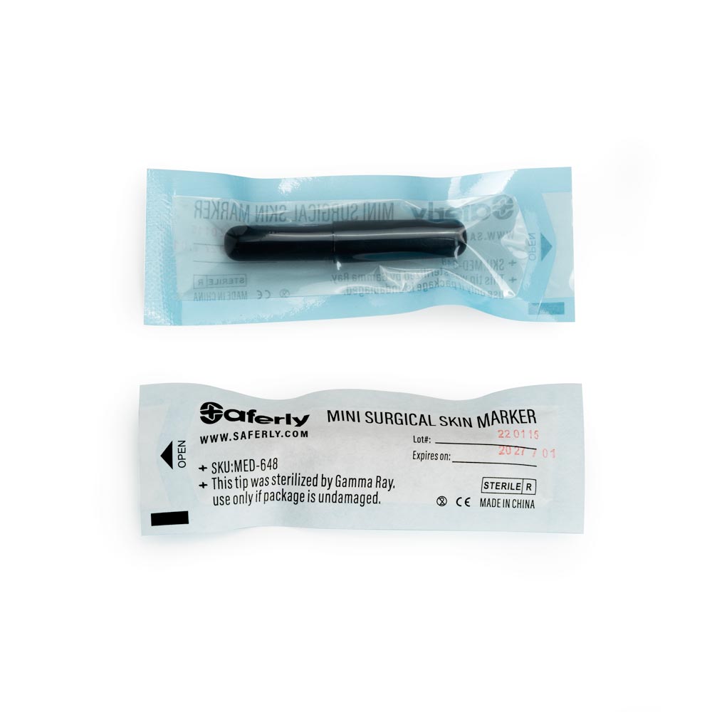 Saferly White Mini Surgical Skin Marker — Sterilized and Interchangeable