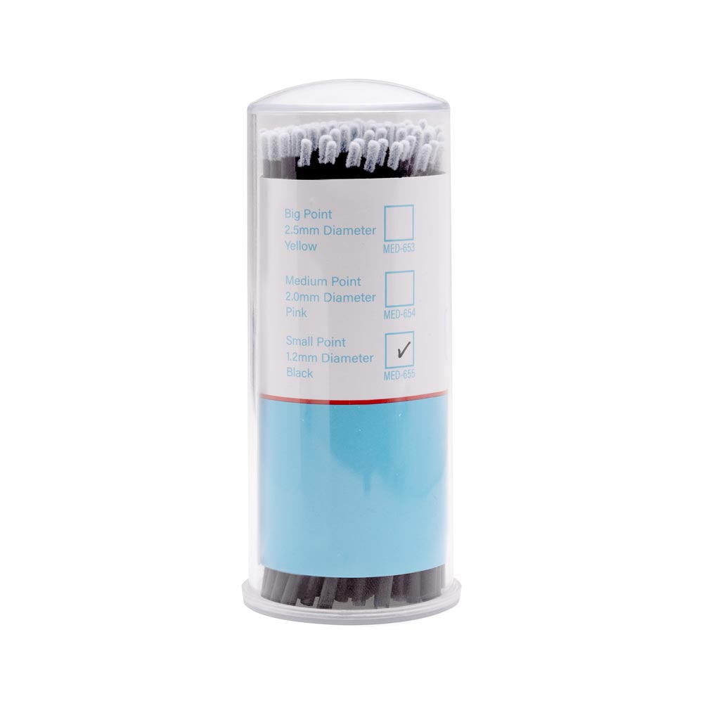  Saferly Disposable Micro Applicators — 100 Pieces — Pick Diameter