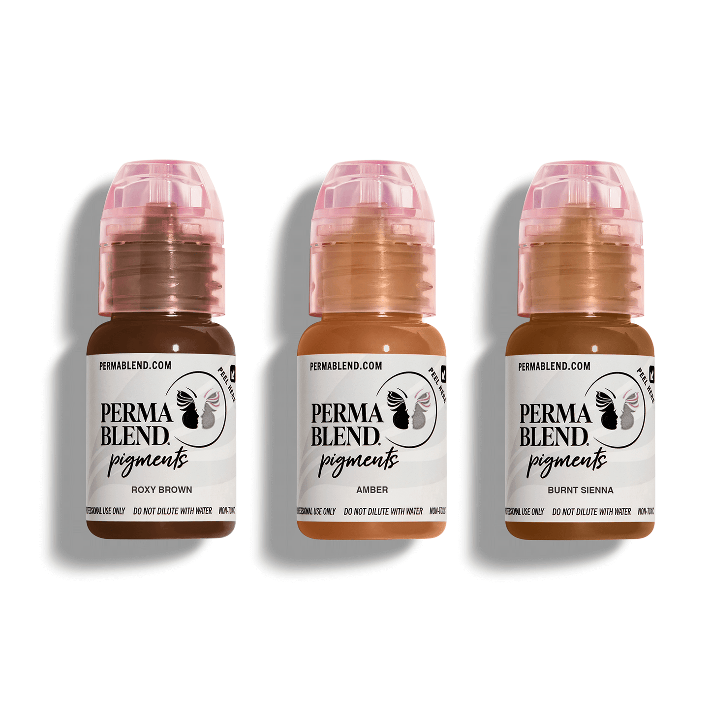  Warm Eyebrow Mini Set – Perma Blend – 3 1/2oz Bottles