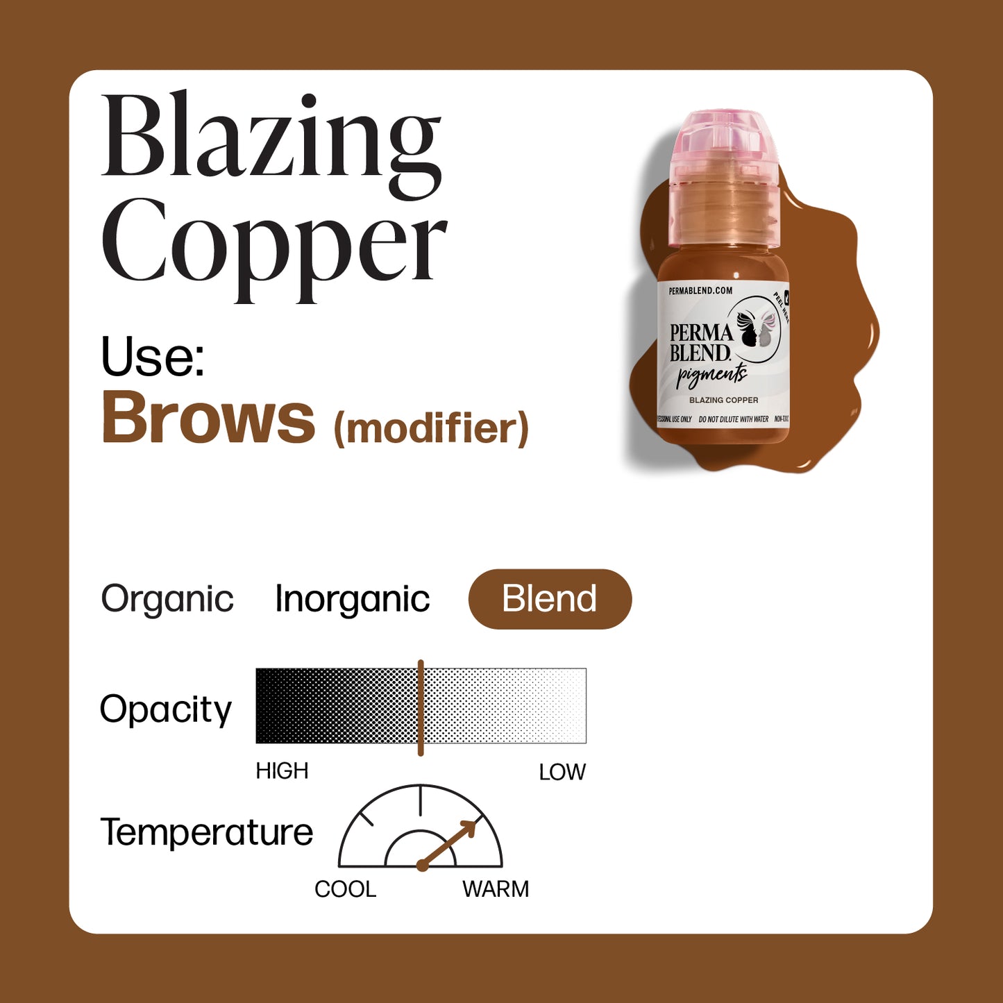  Blazing Copper  — Perma Blend —  1/2oz Bottle