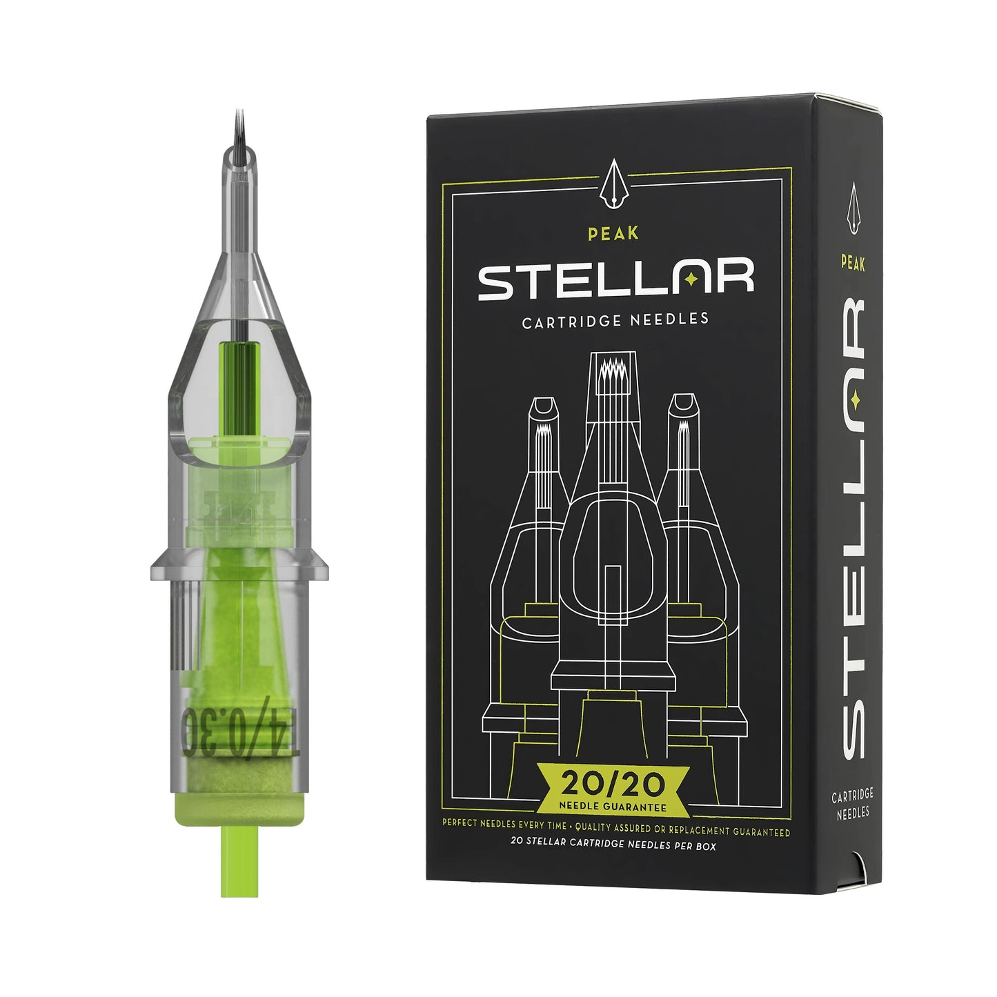  Peak Stellar Needle Cartridges — Box of 20