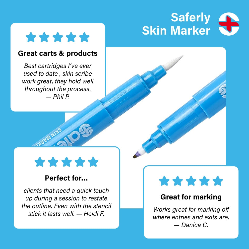 Saferly Fine Tip Surgical Skin Markers — Price Per 1