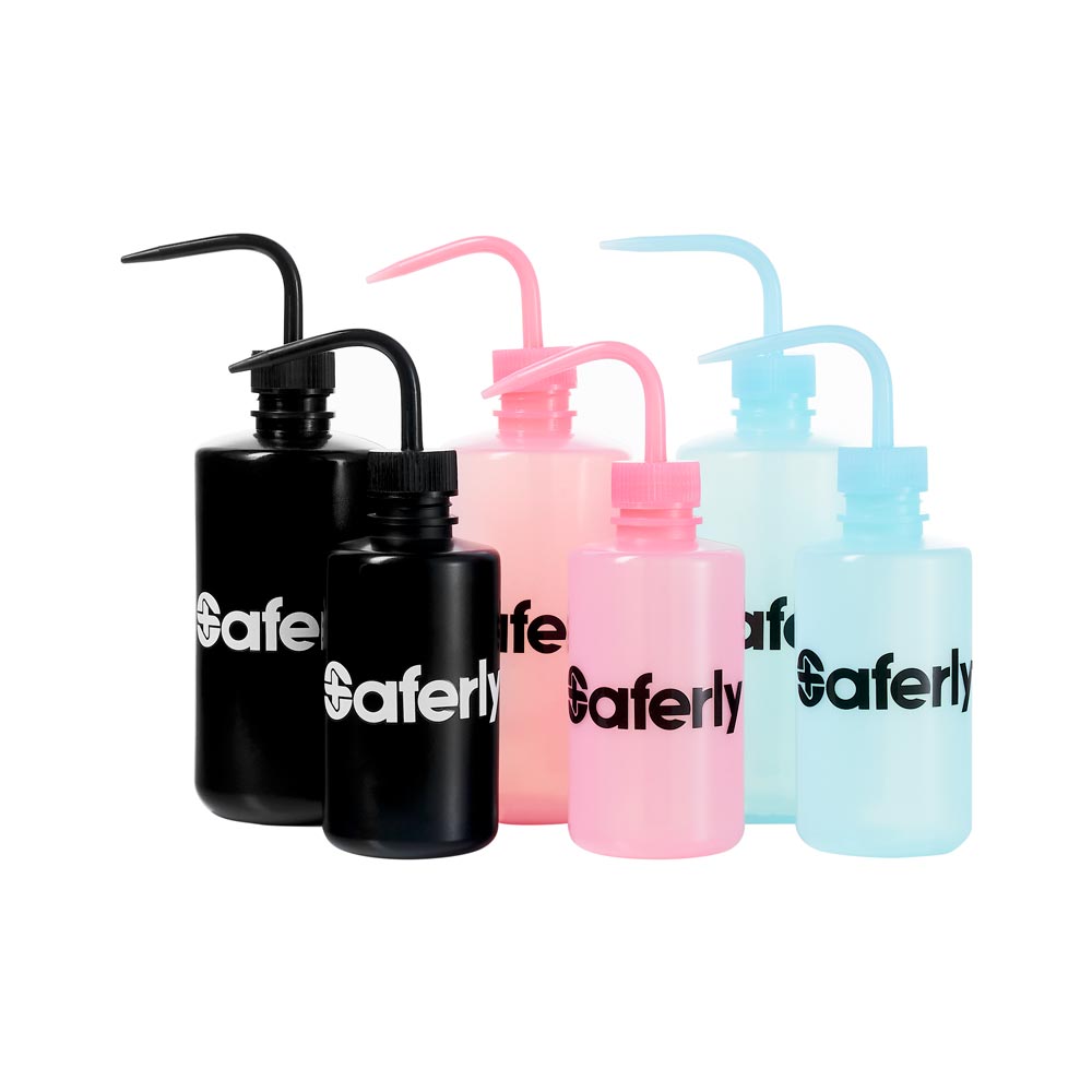  Saferly Squeeze Washer Bottle — Pick Color and Size