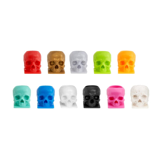 Saferly Skull Ink Caps — Size #16 (Large) — Bag of 200 - Saferly Skull Ink Caps — Size #16 (Large) — Bag of 200