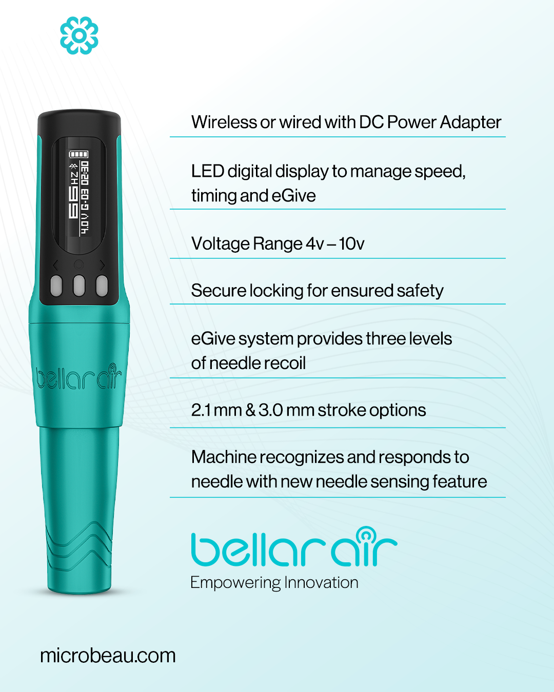  Bellar Air Stealth 2.1mm & Blue 3.0mm