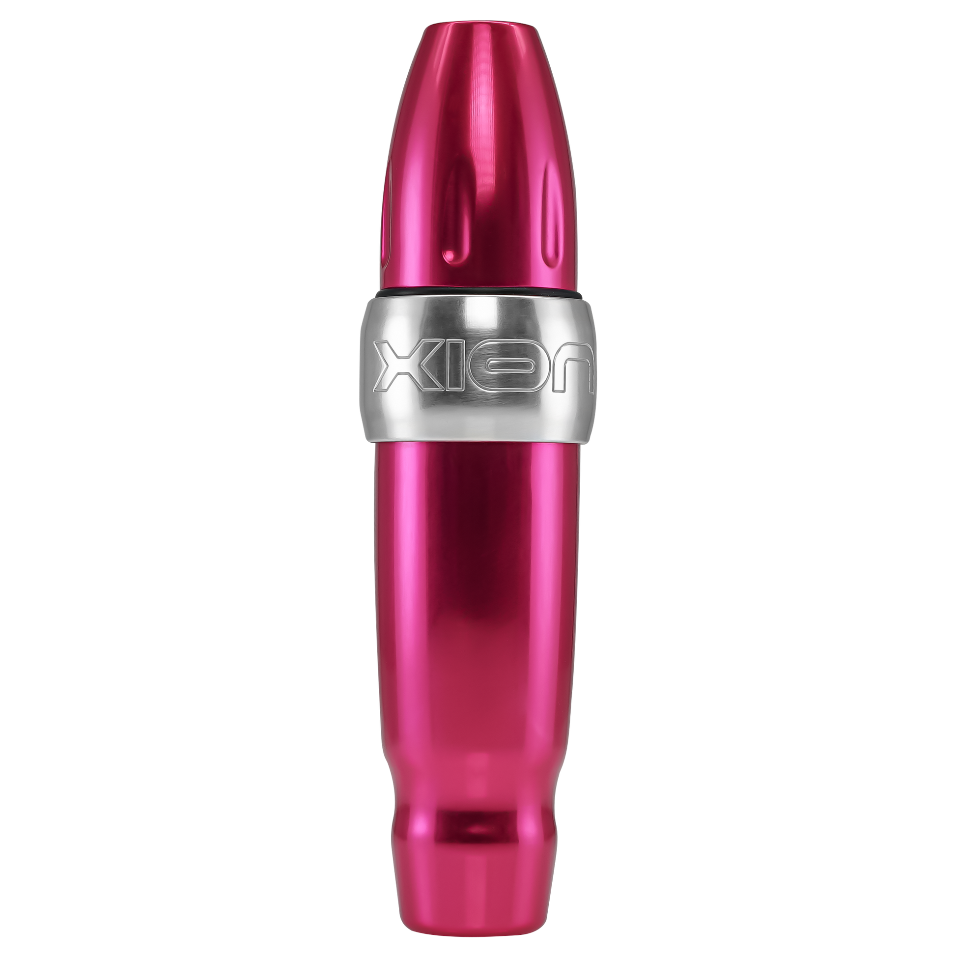 Xion S, one of the most versatile machines in the PMU industry, which allows you to easily change the give and the stroke length, shown in bubblegum pink anodized alluminumSpektra Xion S Bubblegum